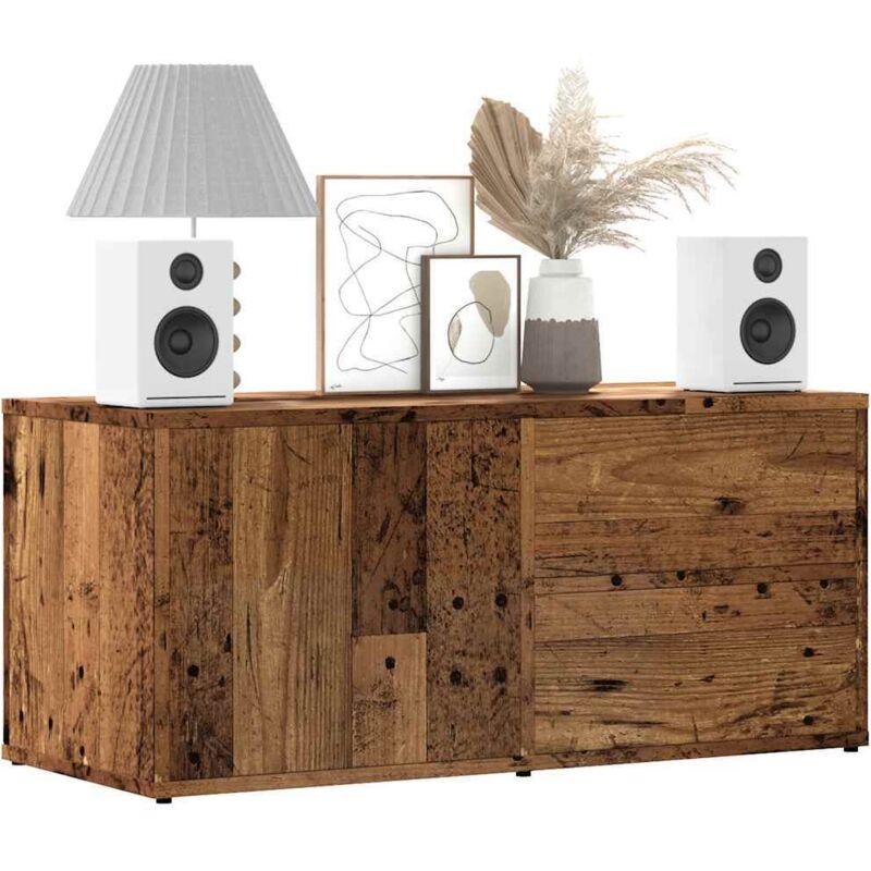 foto del prodotto vidaxl mobile porta tv legno antico 80x34x35,5 cm legno multistrato