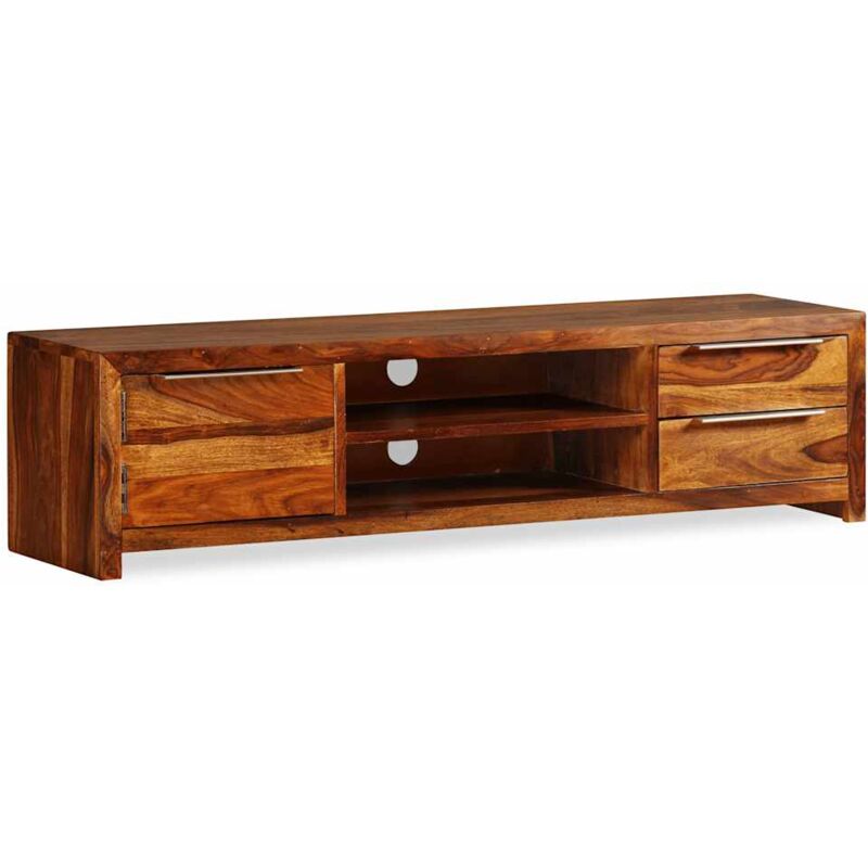 foto del prodotto vidaxl mobile porta tv legno massello di acacia 120x30x30 cm