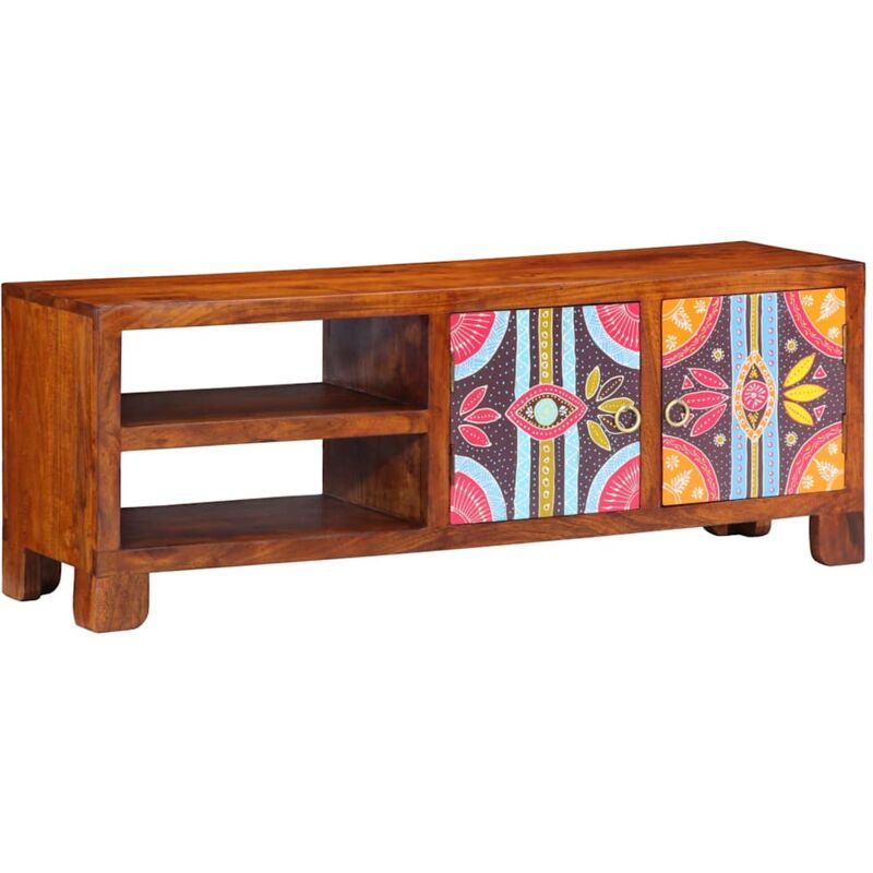 foto del prodotto vidaxl mobile porta tv multicolore 110x30x40 legno massello di acacia