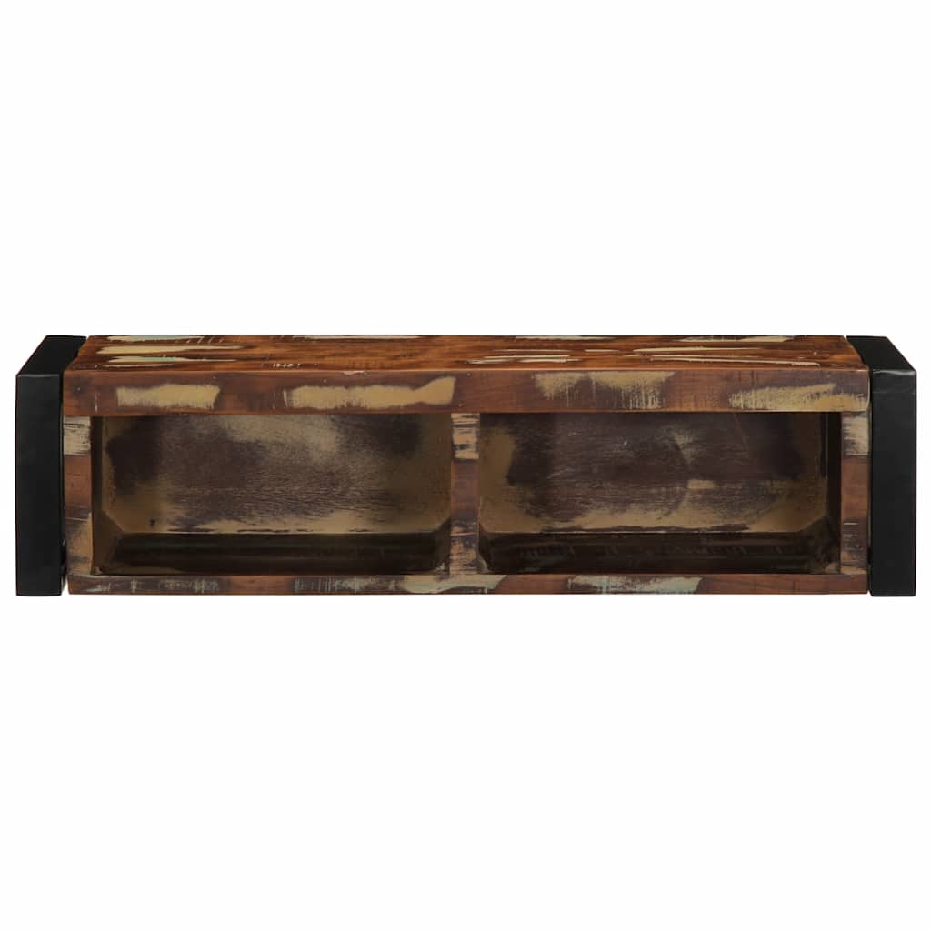 foto del prodotto vidaxl mobile porta tv multicolore 80x30x25 cm legno massello recupero