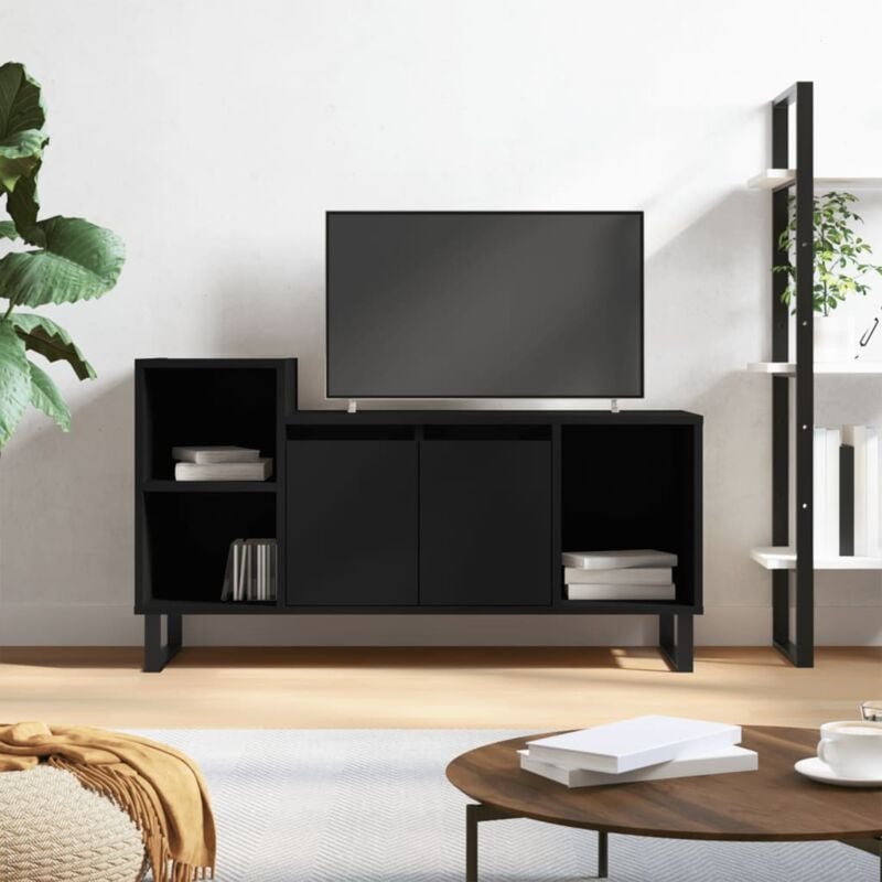 foto del prodotto vidaxl mobile porta tv nero 100x35x55 cm in legno multistrato