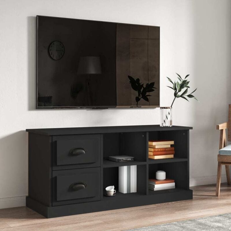 foto del prodotto vidaxl mobile porta tv nero 102x35,5x47,5 cm in legno multistrato