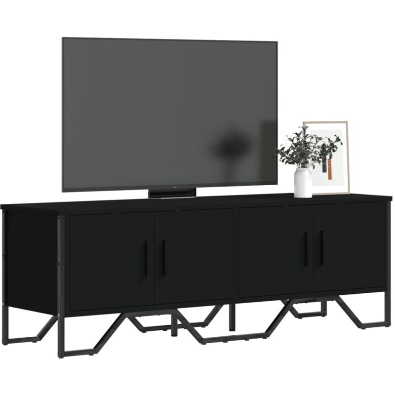 foto del prodotto vidaxl mobile porta tv nero 122x34x41 cm in legno multistrato