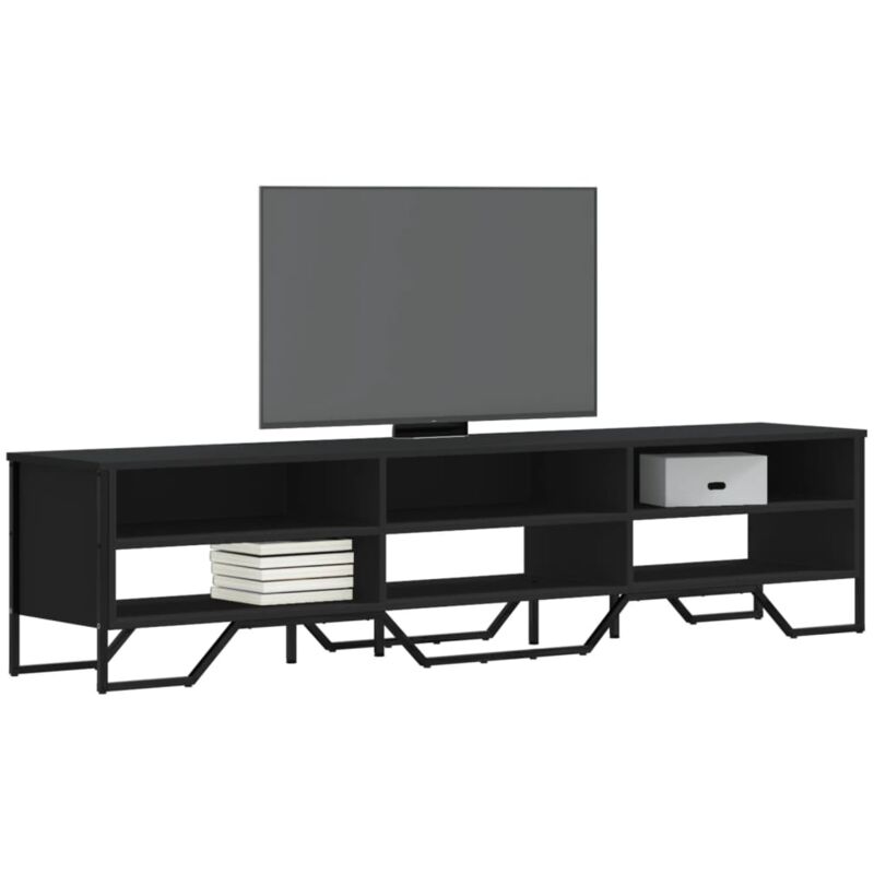 foto del prodotto vidaxl mobile porta tv nero 180x34x41 cm in legno multistrato