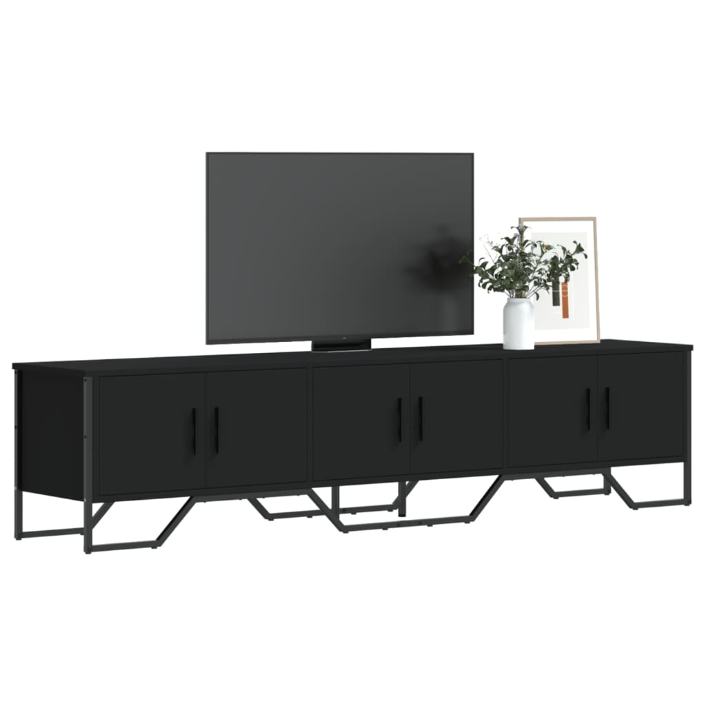 foto del prodotto vidaxl mobile porta tv nero 180x34x41 cm in legno multistrato
