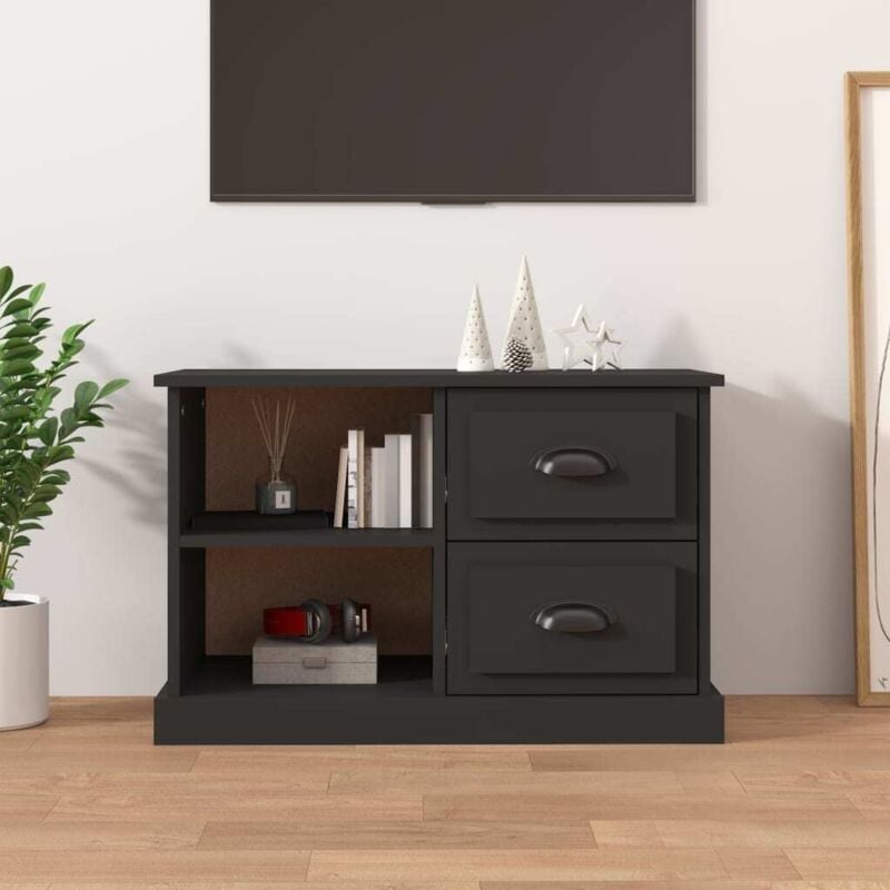 foto del prodotto vidaxl mobile porta tv nero 73x35,5x47,5 cm in legno multistrato