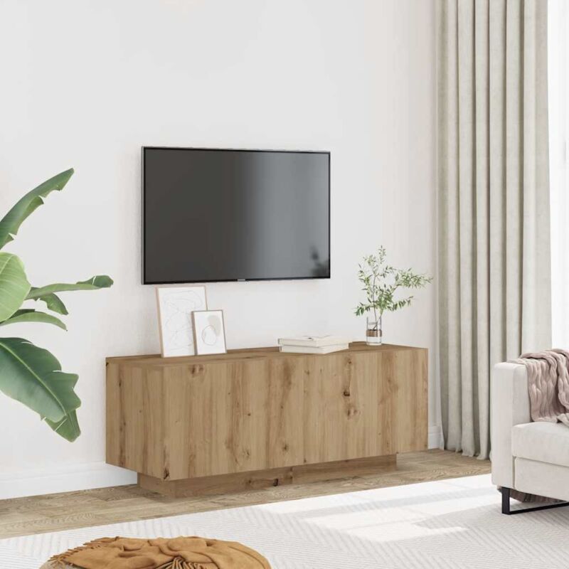 foto del prodotto vidaxl mobile porta tv rovere artigianale 100x35x40 cm in truciolato
