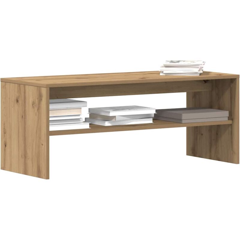 foto del prodotto vidaxl mobile porta tv rovere artigianale 100x40x40 cm in truciolato