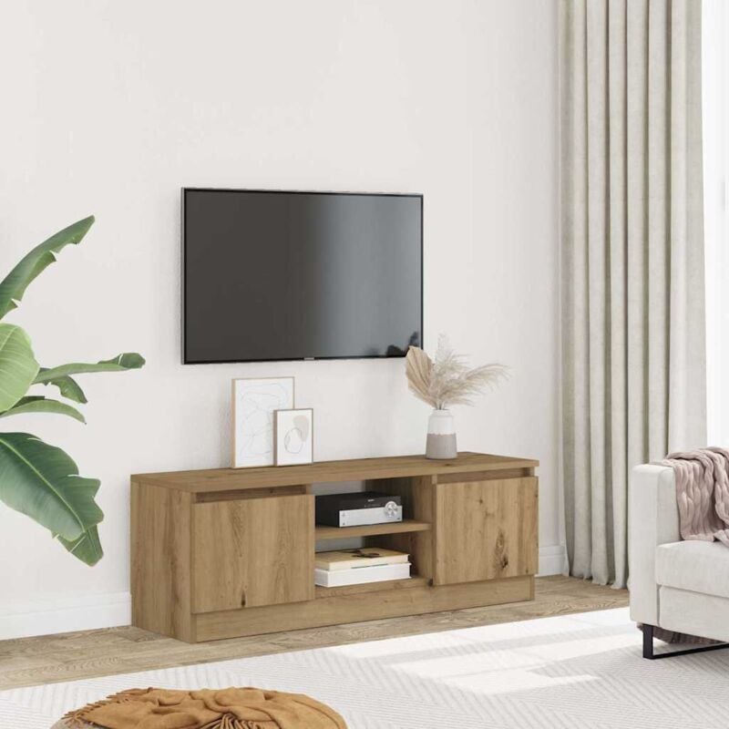 foto del prodotto vidaxl mobile porta tv rovere artigianale 102x30x36 cm multistrato