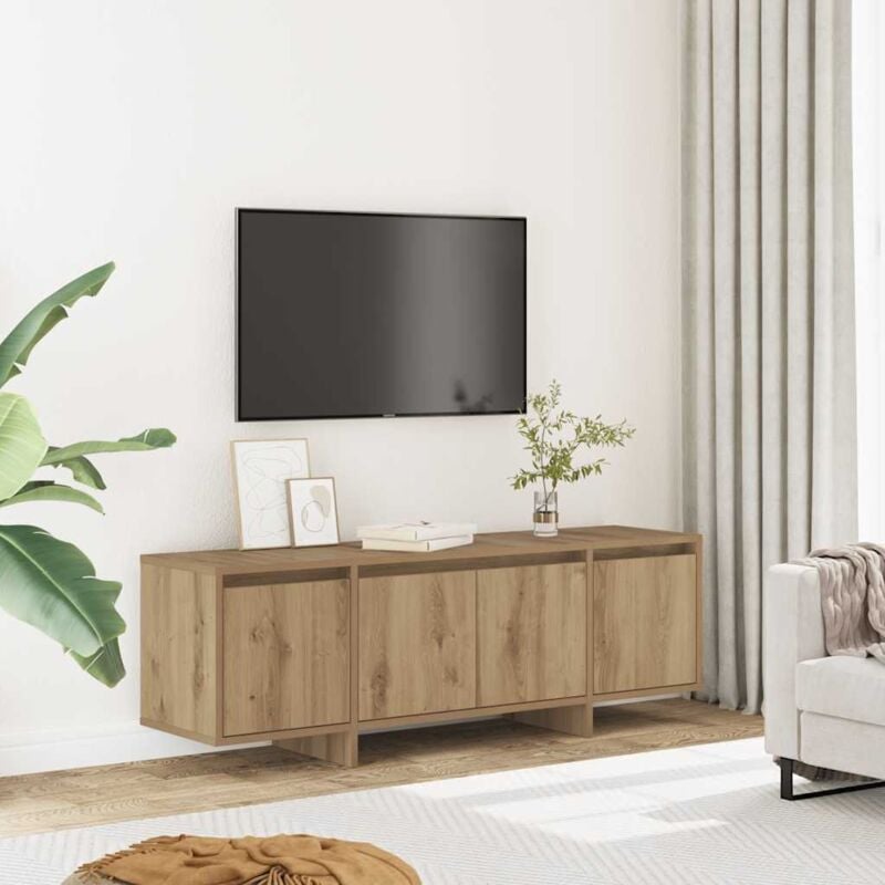 foto del prodotto vidaxl mobile porta tv rovere artigianale 120x30x40,5 cm multistrato