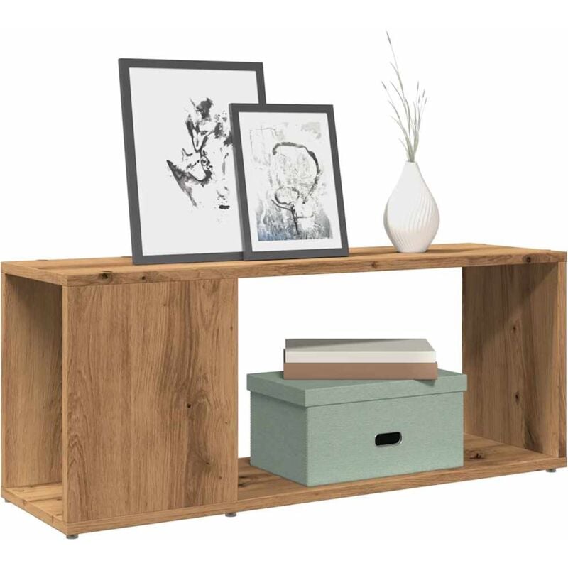 foto del prodotto vidaxl mobile porta tv rovere artigianale 80x24x32cm legno multistrato