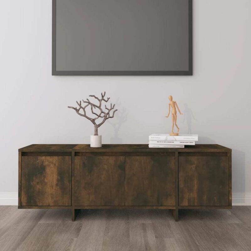 foto del prodotto vidaxl mobile porta tv rovere fumo 120x30x40,5 cm in truciolato