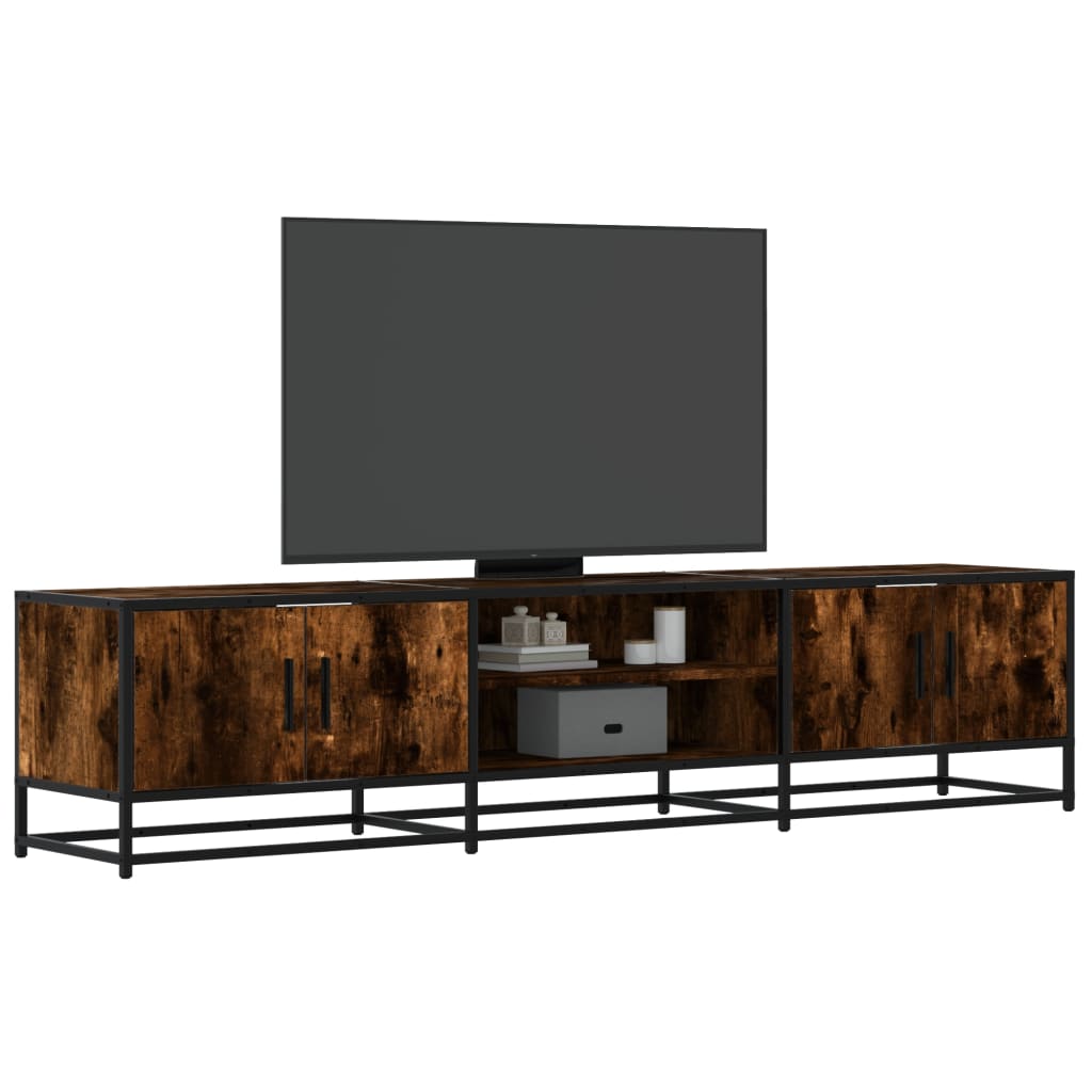 foto del prodotto vidaxl mobile porta tv rovere fumo 180x35x41 cm in truciolato