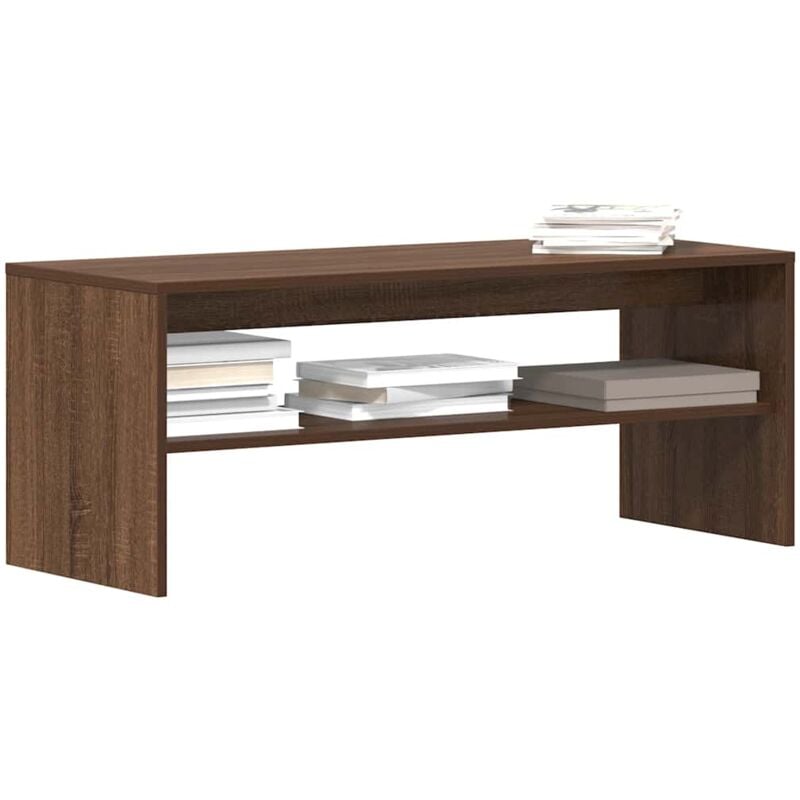 foto del prodotto vidaxl mobile porta tv rovere marrone 100x40x40cm in legno multistrato
