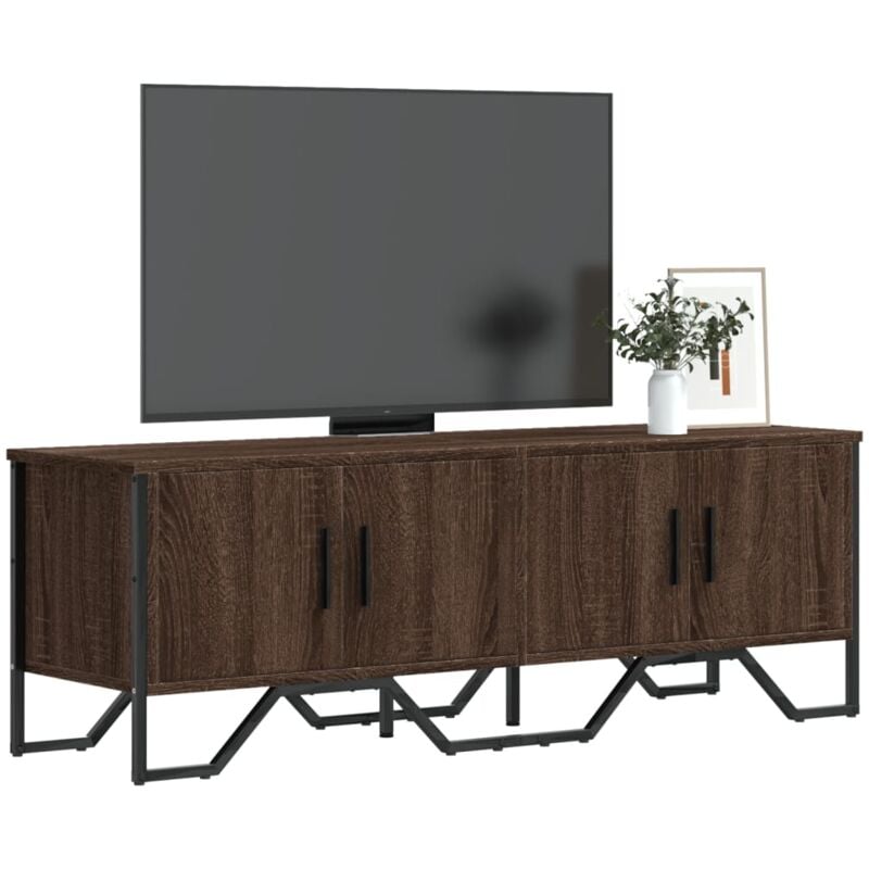 foto del prodotto vidaxl mobile porta tv rovere marrone 122x34x41cm in legno multistrato