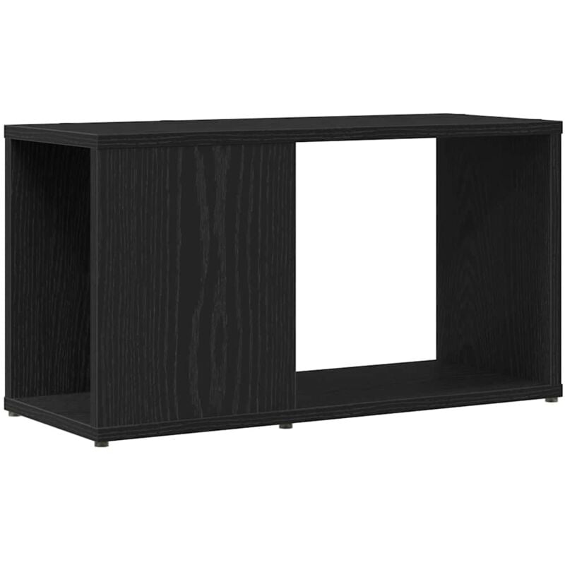 foto del prodotto vidaxl mobile porta tv rovere nero 60x24x32 cm in legno multistrato