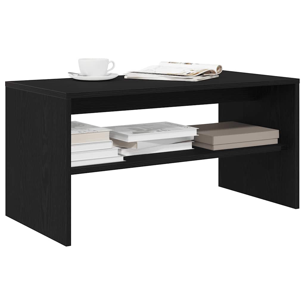 foto del prodotto vidaxl mobile porta tv rovere nero 80x40x40 cm in legno multistrato
