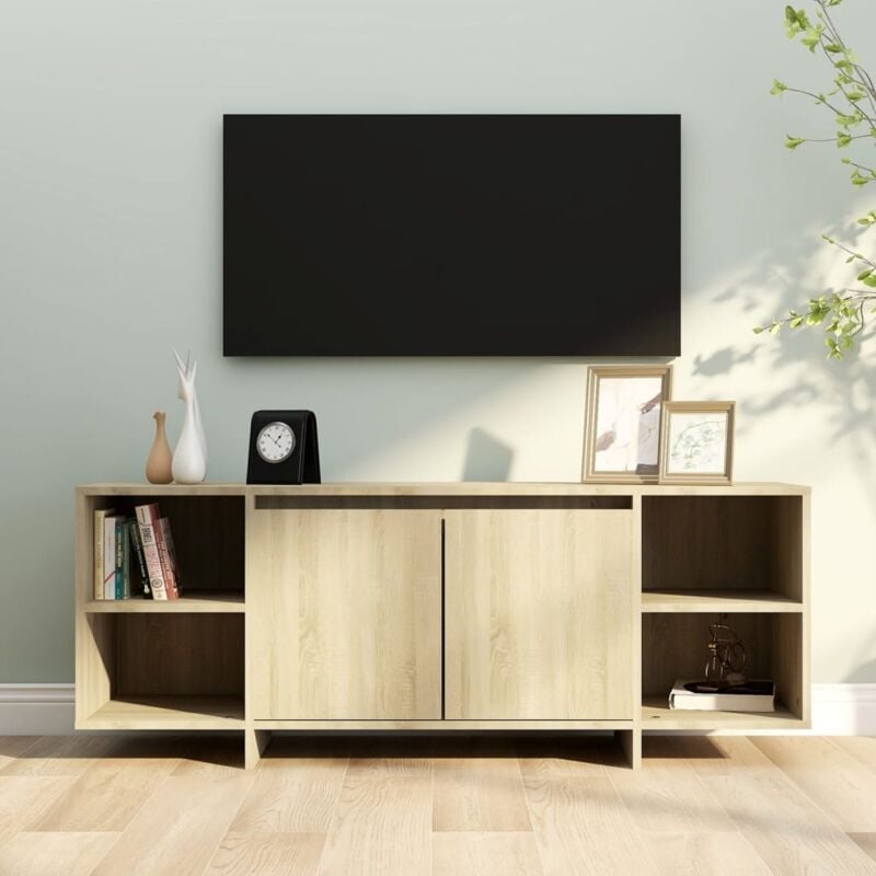 foto del prodotto vidaxl mobile porta tv rovere sonoma 130x35x50 cm in truciolato