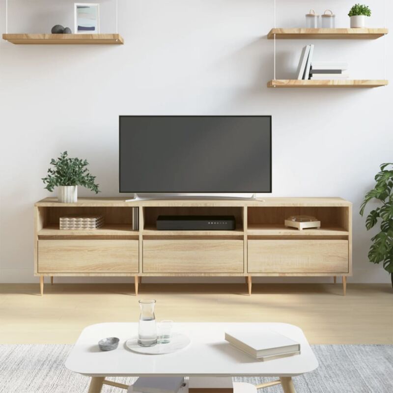 foto del prodotto vidaxl mobile porta tv rovere sonoma 150x30x44,5 cm legno multistrato