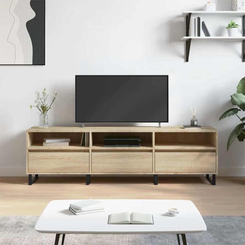 foto del prodotto vidaxl mobile porta tv rovere sonoma 150x30x44,5 cm legno multistrato