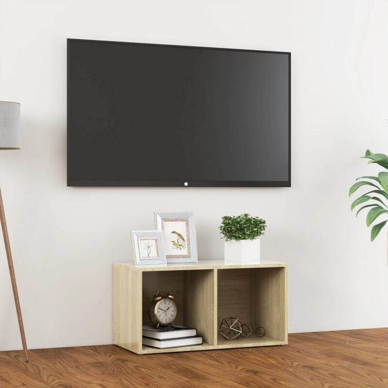 foto del prodotto vidaxl mobile porta tv rovere sonoma 72x35x36,5cm in legno multistrato