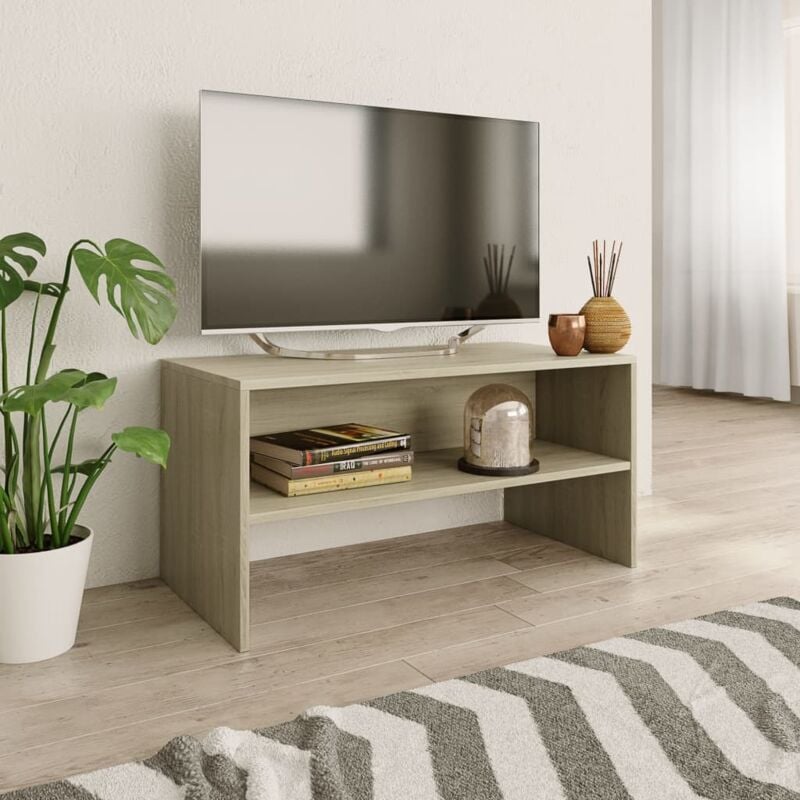 foto del prodotto vidaxl mobile porta tv rovere sonoma 80x40x40 cm in legno multistrato