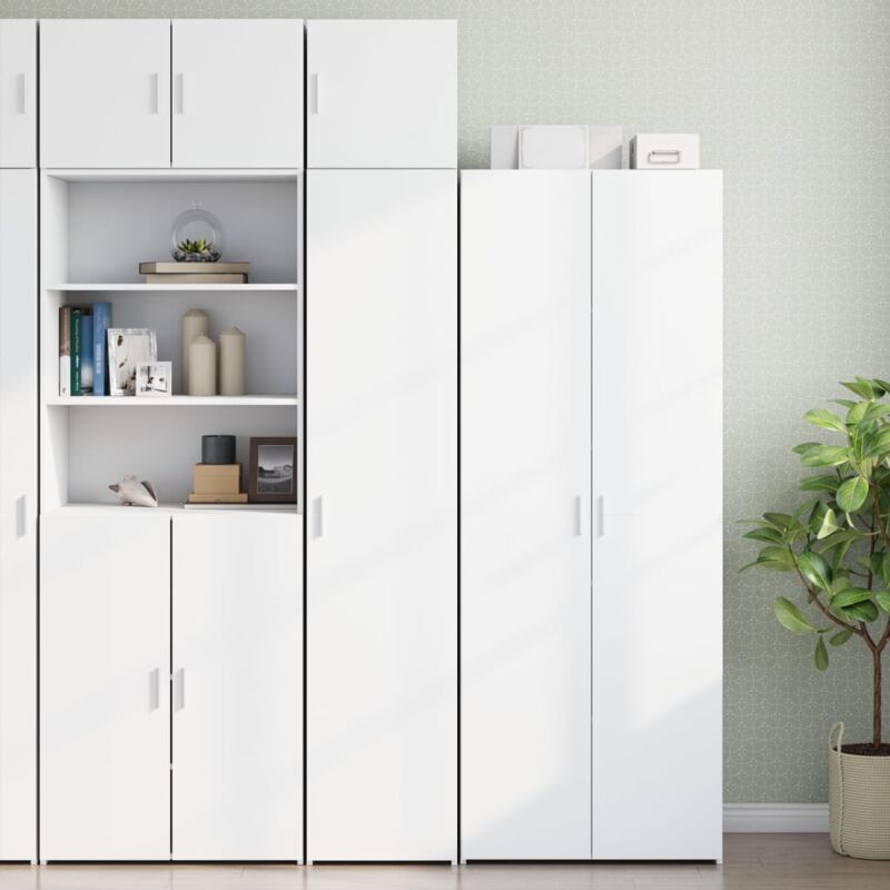 foto del prodotto vidaxl mobile sottile bianco 40x42,5x225 cm in truciolato