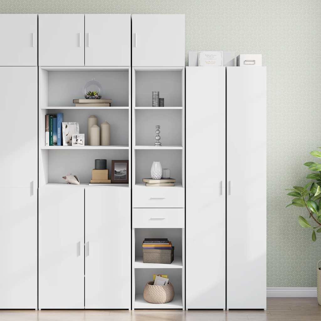 foto del prodotto vidaxl mobile sottile bianco 40x42,5x225 cm in truciolato