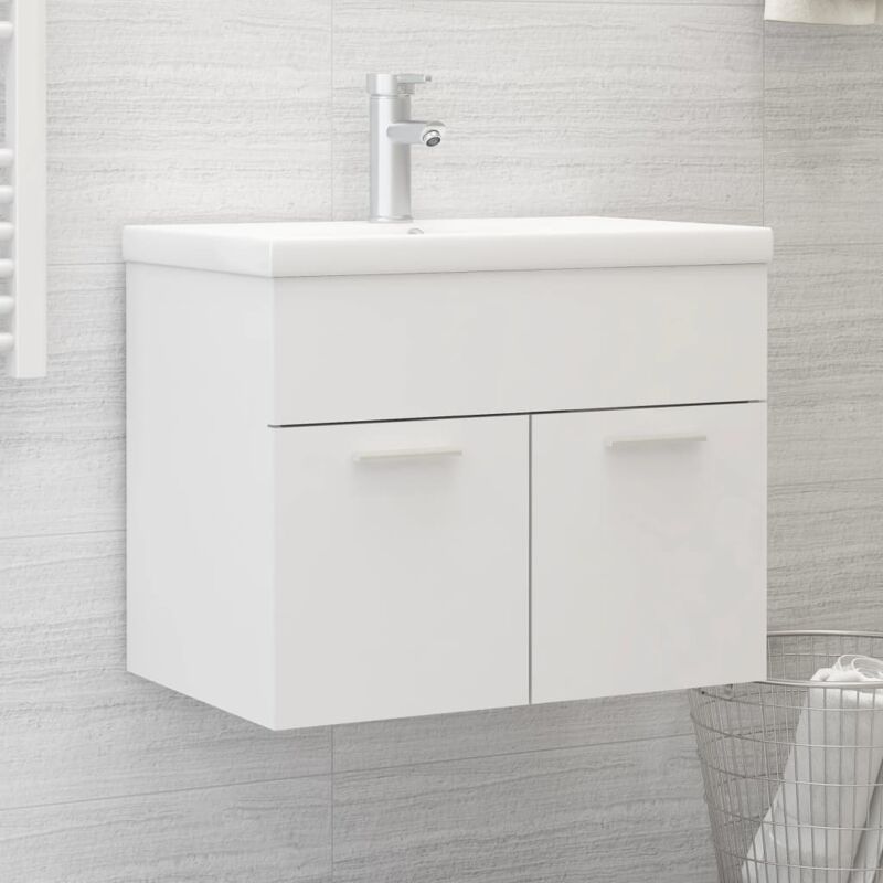 foto del prodotto vidaxl mobile sottolavabo bianco 60x38,5x46 cm in legno multistrato