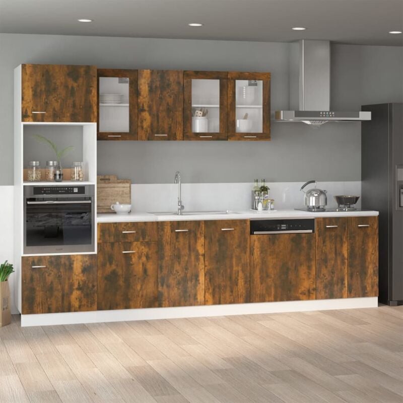 foto del prodotto vidaxl mobile sottolavello lyon rovere fumo 80x46x81,5 cm