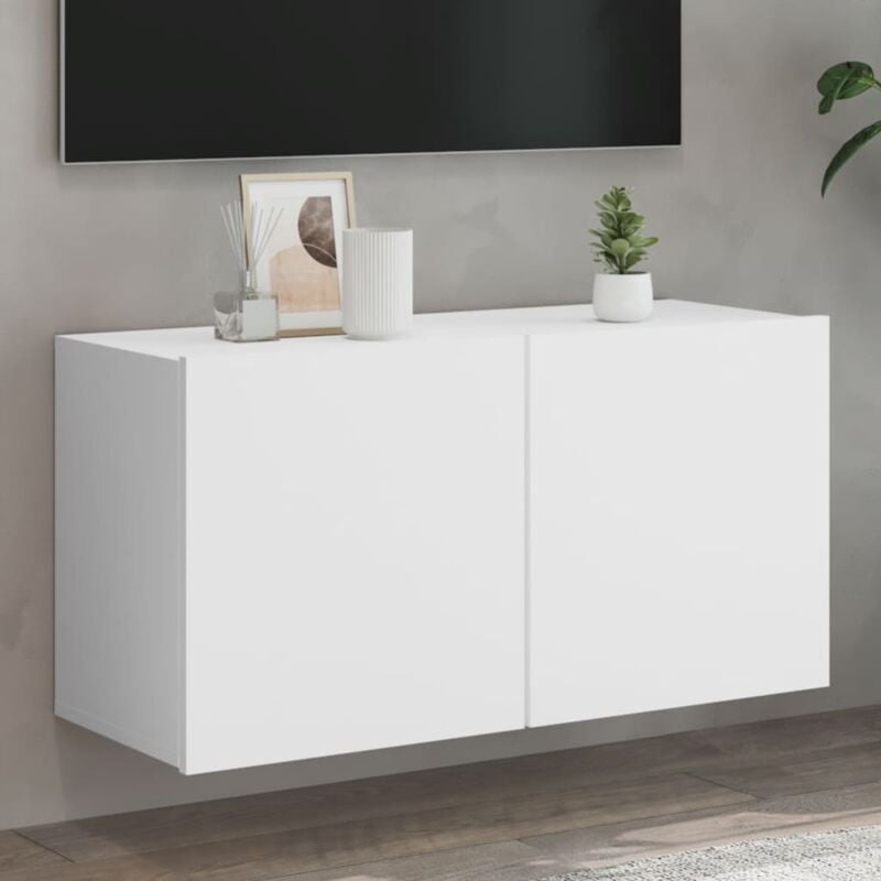 foto del prodotto vidaxl mobile tv a parete bianco 80x30x41 cm