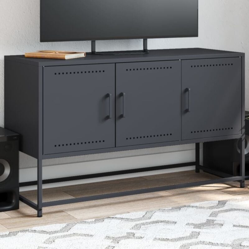 foto del prodotto vidaxl mobile tv antracite 100,5x39x60,5 cm in acciaio
