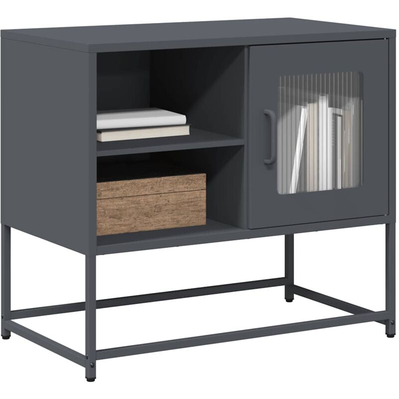 foto del prodotto vidaxl mobile tv antracite 68x39x60,5 cm in acciaio