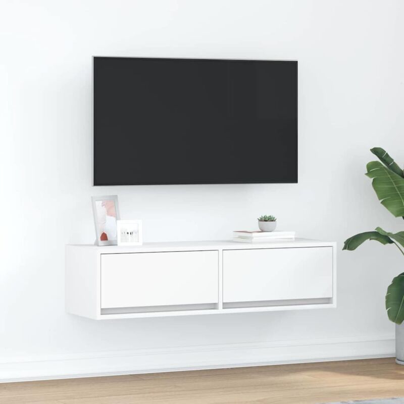 foto del prodotto vidaxl mobile tv bianco 100x31x25,5 cm in legno ingegnerizzato