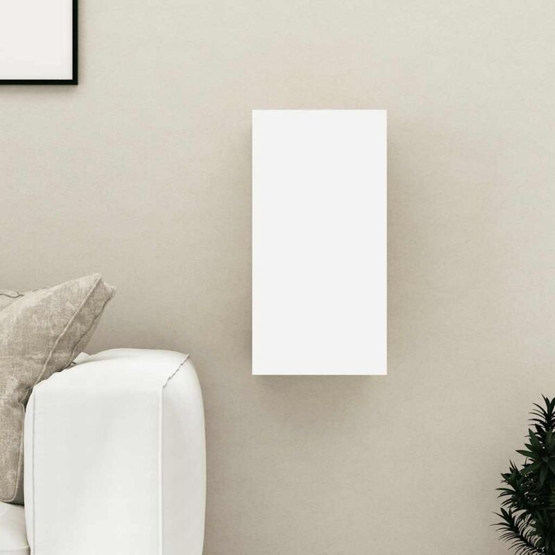 foto del prodotto vidaxl mobile tv bianco rovere sonoma 30,5x30x60 cm legno multistrato
