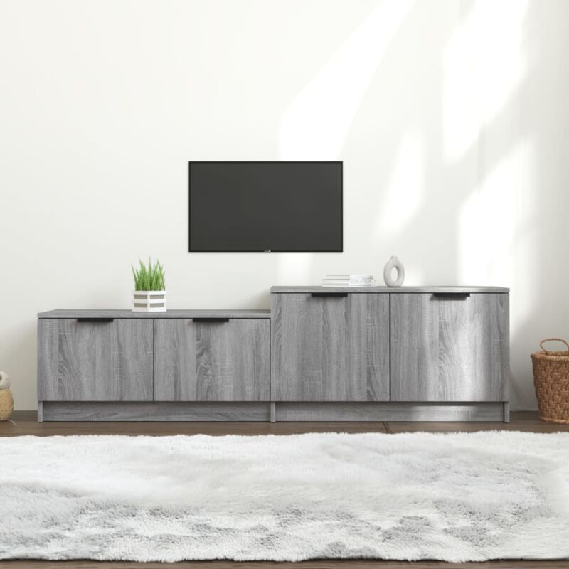 foto del prodotto vidaxl mobile tv grigio sonoma 158,5x36x45 cm in legno multistrato