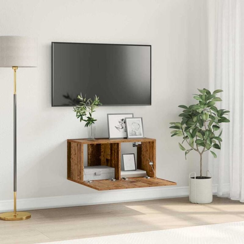 foto del prodotto vidaxl mobile tv legno invecchiato truciolare medio mobile tv