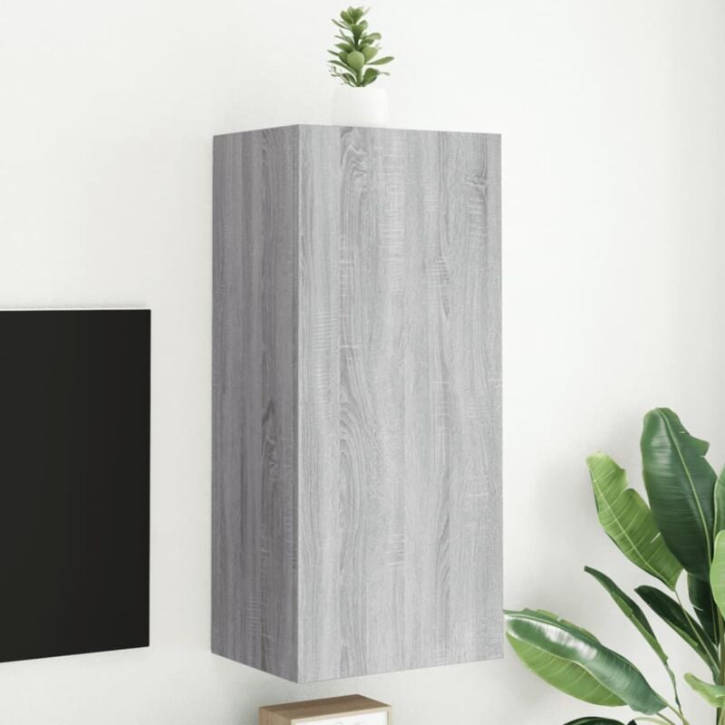 foto del prodotto vidaxl mobile tv parete grigio sonoma 40,5x30x90 cm legno multistrato