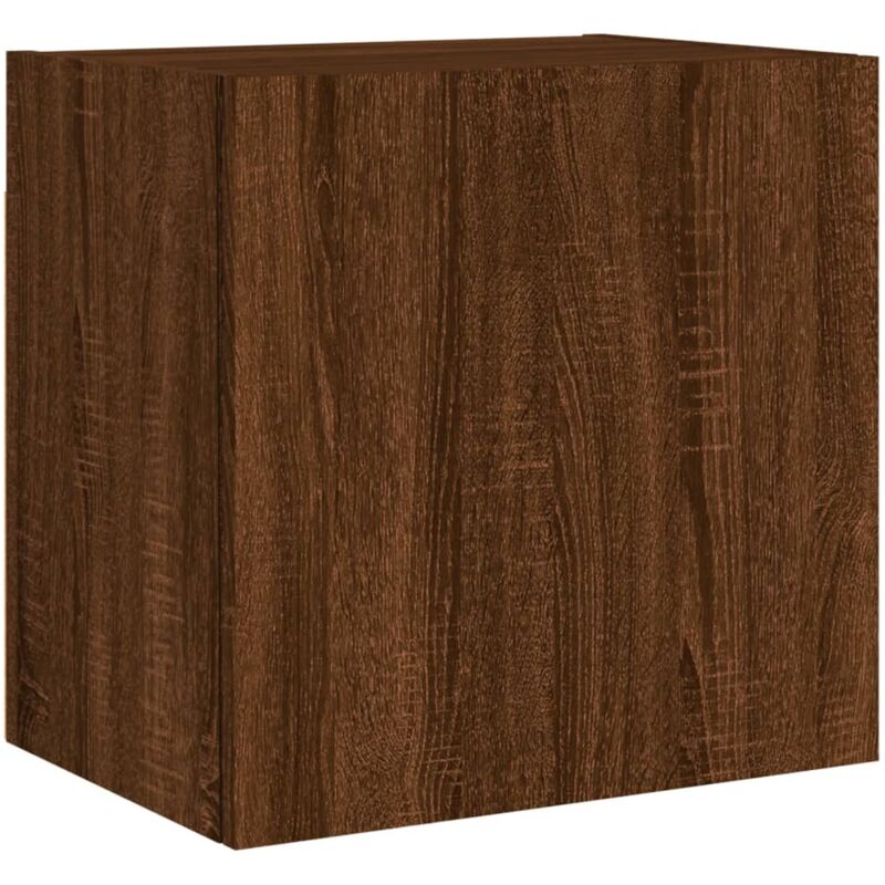 foto del prodotto vidaxl - mobile tv parete rovere marrone 40,5x30x40 cm legno multistrato