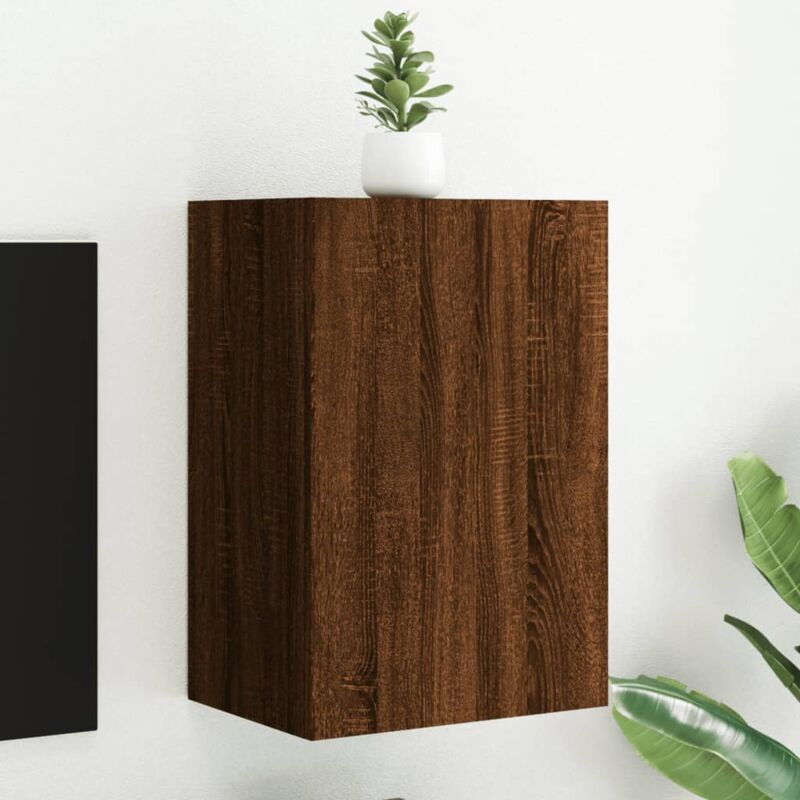 foto del prodotto vidaxl mobile tv parete rovere marrone 40,5x30x60 cm legno multistrato