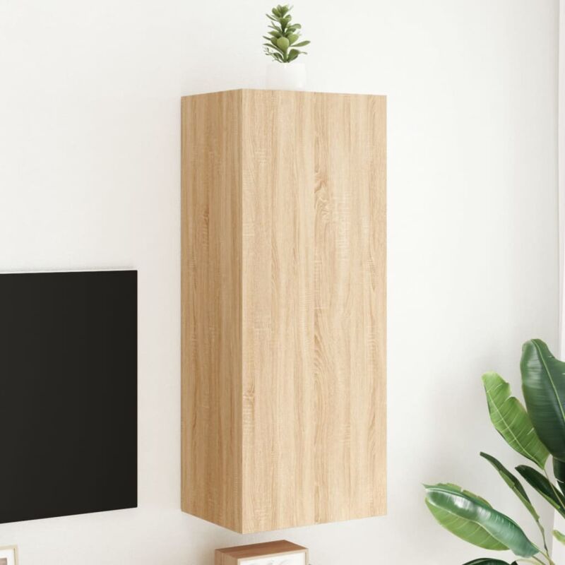 foto del prodotto vidaxl mobile tv parete rovere sonoma 40,5x30x102 cm legno multistrato