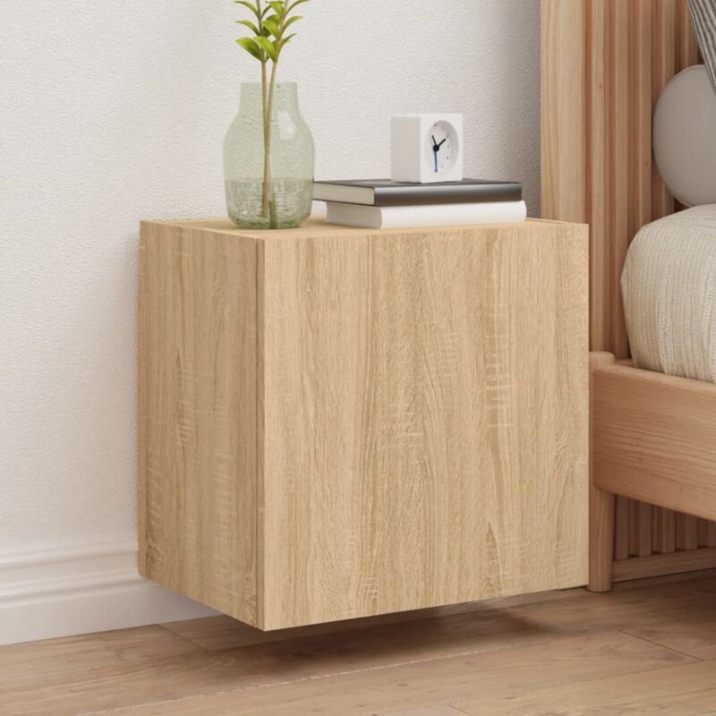 foto del prodotto vidaxl mobile tv parete rovere sonoma 40,5x30x40 cm legno multistrato