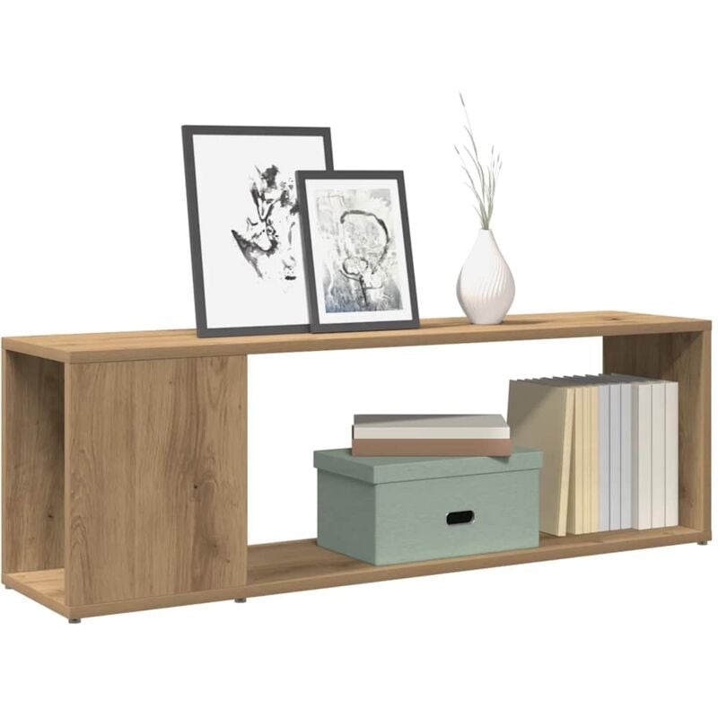 foto del prodotto vidaxl mobile tv rovere artigianale 100x24x32 cm in legno multistrato