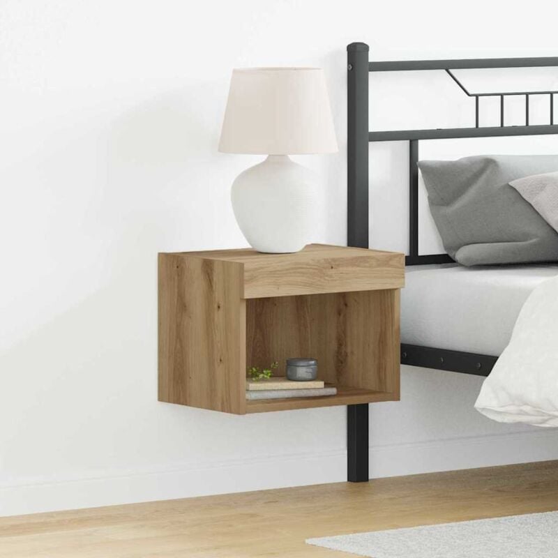 foto del prodotto vidaxl - mobile tv rovere artigianale 40 x 30 x 30 cm legno multistrato