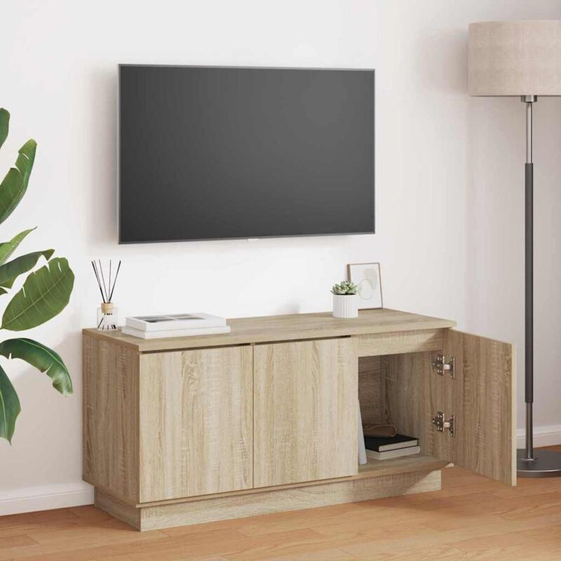 foto del prodotto vidaxl mobile tv rovere di sonoma 100x38x49 cm legno ingegnerizzato