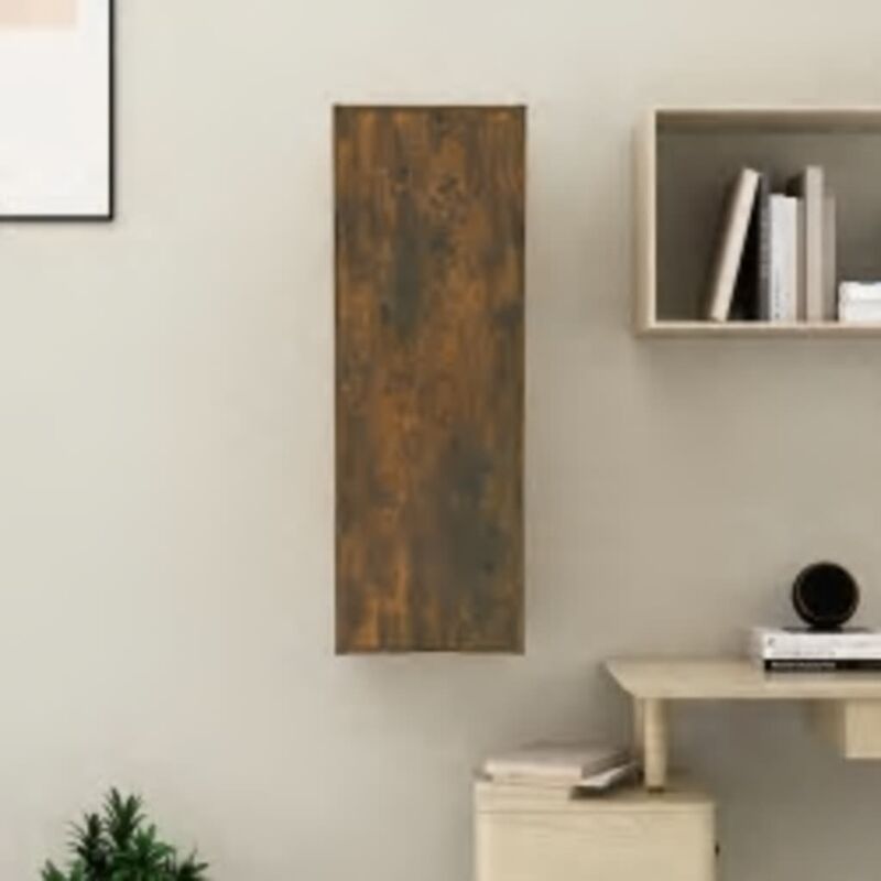 foto del prodotto vidaxl mobile tv rovere fumo 30,5x30x90 cm in legno multistrato