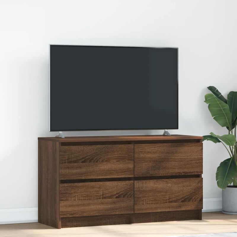 foto del prodotto vidaxl mobile tv rovere marrone 100x35x54 cm in legno multistrato