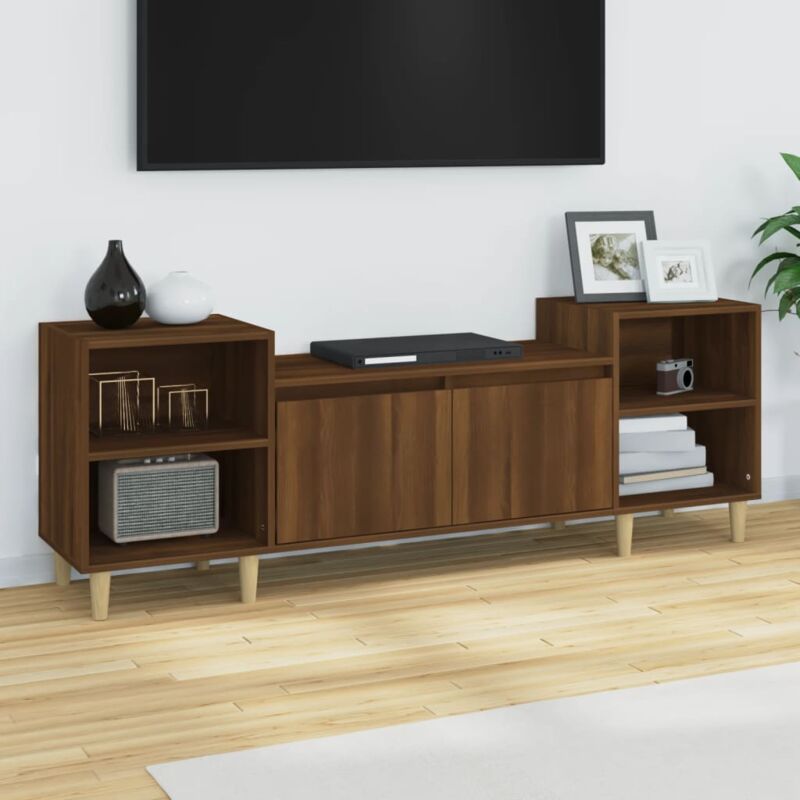foto del prodotto vidaxl mobile tv rovere marrone 160x35x55 cm in legno multistrato