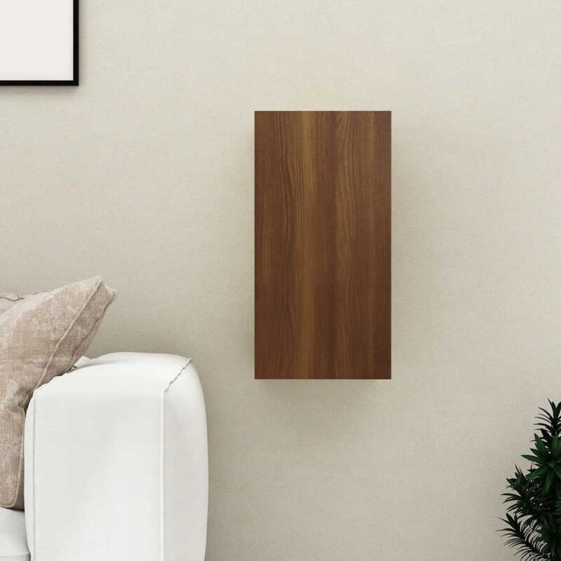 foto del prodotto vidaxl mobile tv rovere marrone 30,5x30x60 cm legno multistrato