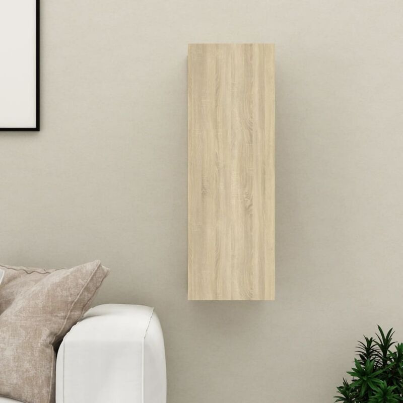 foto del prodotto vidaxl mobile tv rovere sonoma 30,5x30x90 cm in legno multistrato